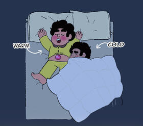 Steven and Nate sleeping.