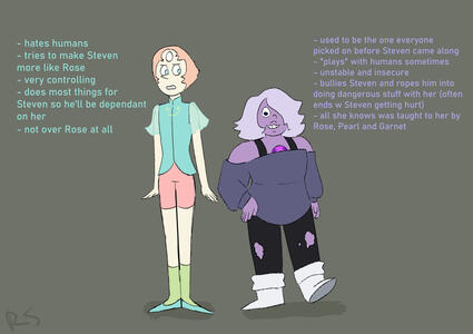 Pearl and Amethyst reference. Pearl and Amethyst reference.