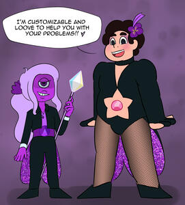 Purple Sapphire and #1 (One) Purple Sapphire and #1 (One)